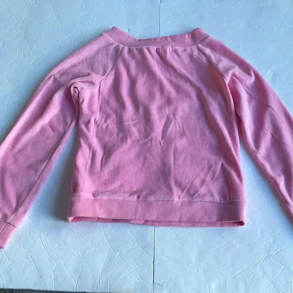 XOXO girl’s velour pullover NWT light pink, size 10/12 - Picture 7 of 8